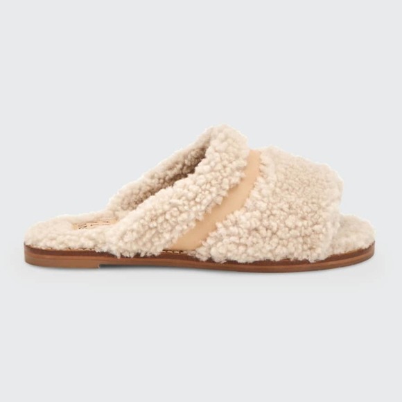 Aquatalia Shoes - Aquatalia Alina leather shearling slippers size 8